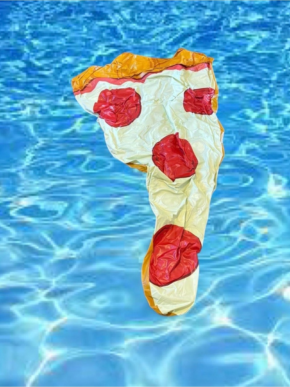 Inflatable Pizza Slice Pool Float - Yellow & Red